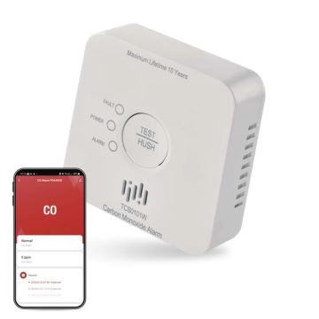 Carbon monoxide detector GoSmart 2xAA Wi-Fi Tuya