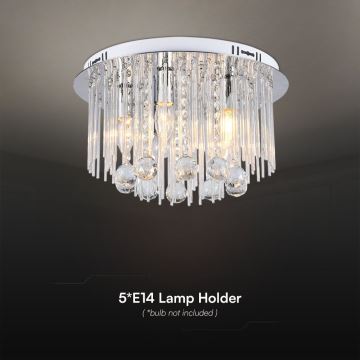 Ceiling light 5xE14/40W/230V d. 24 cm