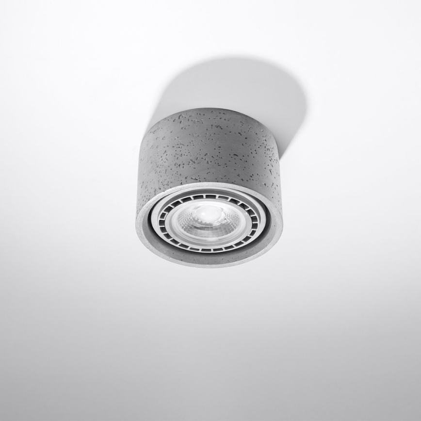 Ceiling light BASIC AR111 1xGU10/40W/230V concrete