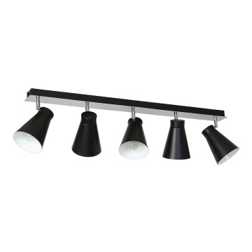 Ceiling light BEVAN 5 5xE27/60W black