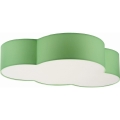 Ceiling light CLOUD 4xE27/15W/230V green