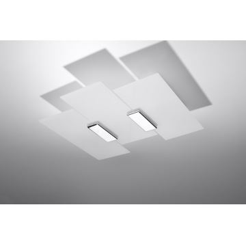 Ceiling light FABIANO 3xE27/60W/230V white/chrome