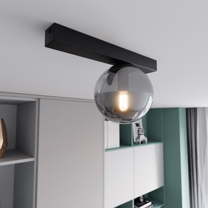 Ceiling light FIT 1xE14/10W/230V black/grey