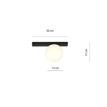 Ceiling light FIT 1xE14/10W/230V black/white