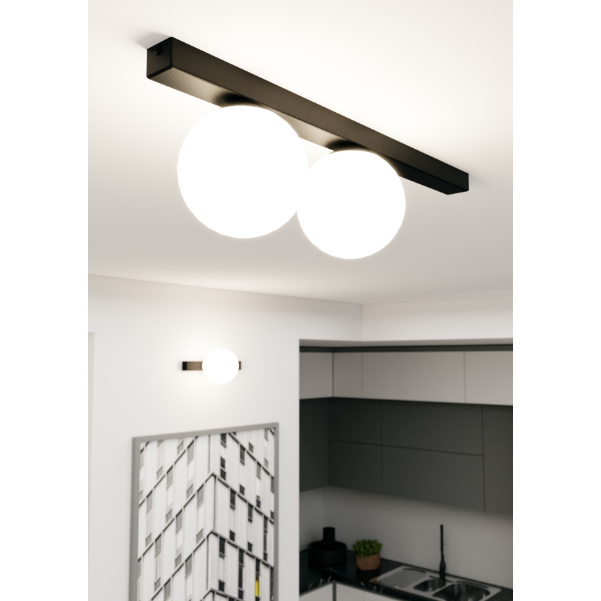 Ceiling light FIT 2xE14/10W/230V black/white