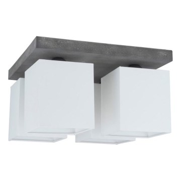 Ceiling light GREAT 4xE27/25W/230V concrete