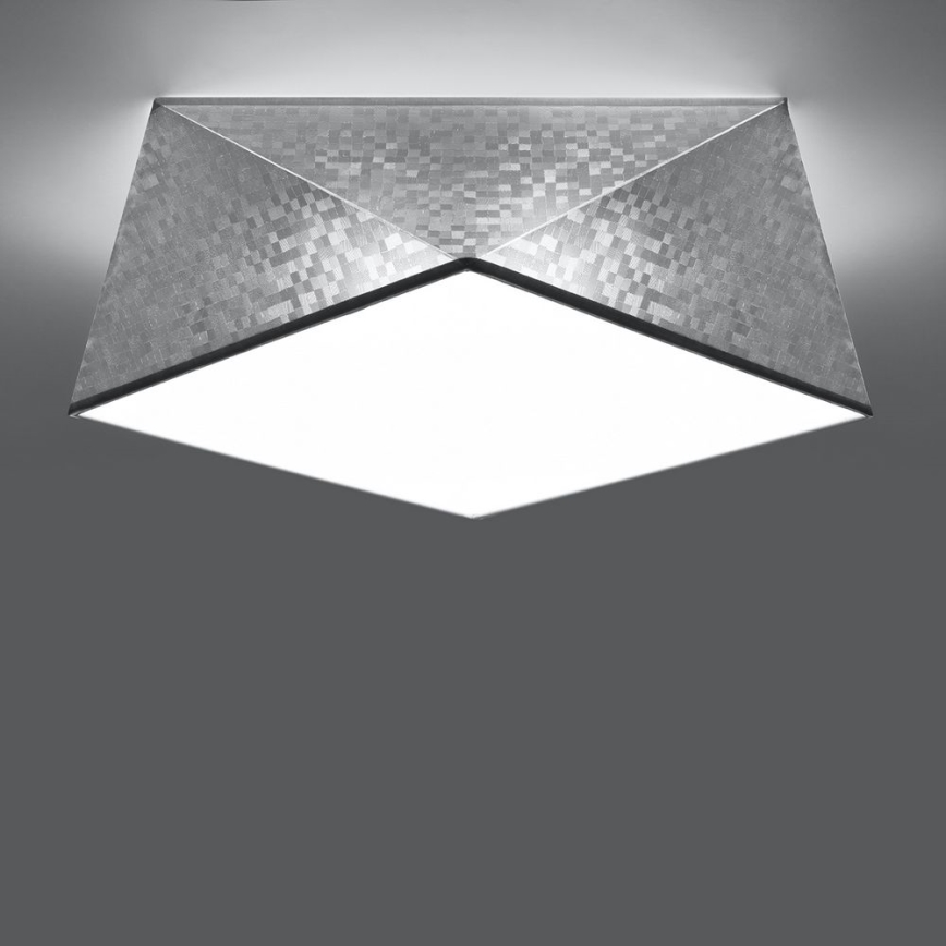 Ceiling light HEXA 2xE27/60W/230V silver