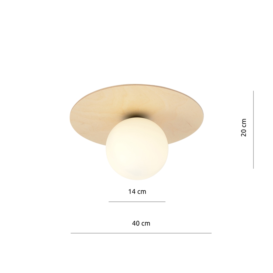 Ceiling light KENZO 1xE14/10W/230V beige