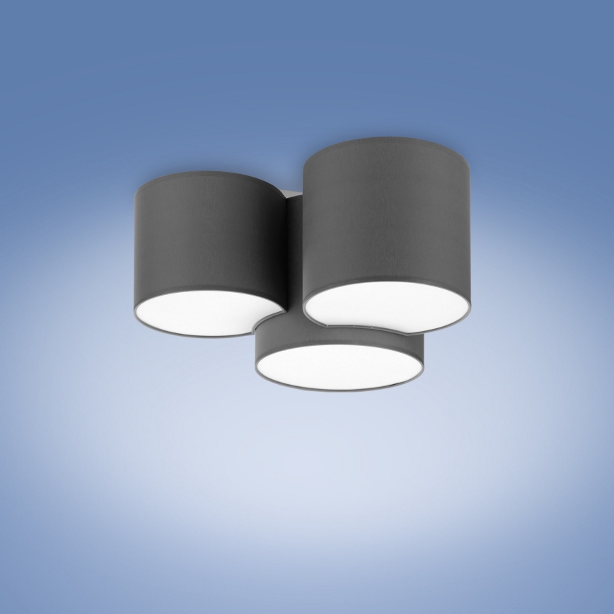 Ceiling light MONA 3xE27/15W/230V grey