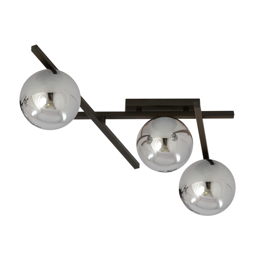 Ceiling light SMART 3xE14/10W/230V black/grey