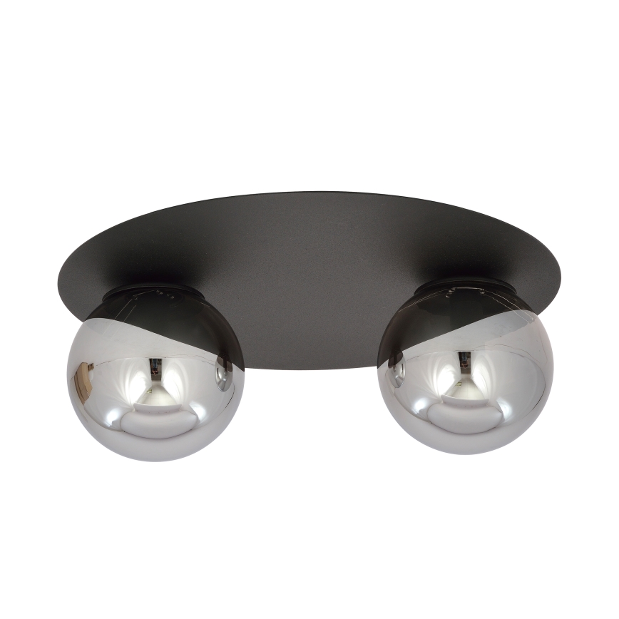 Ceiling light SOLAR 2xE14/10W/230V black/grey