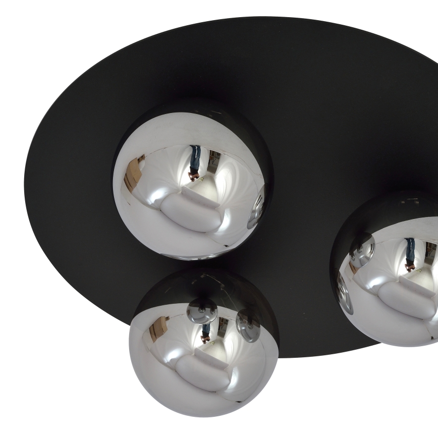 Ceiling light SOLAR 3xE14/10W/230V black/grey