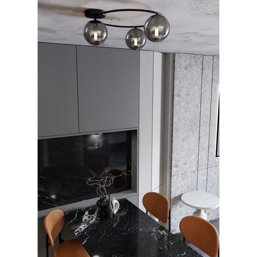 Ceiling light SOPRA 3xE14/10W/230V black