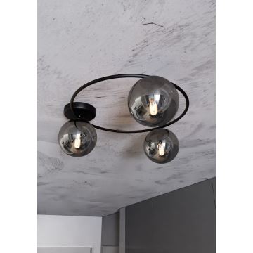 Ceiling light SOPRA 3xE14/10W/230V black