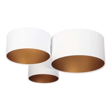 Ceiling light SPACE 3xE27/60W/230V white/gold