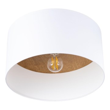 Ceiling light TELESTO 1xE27/15W/230V d. 35 cm white/beige