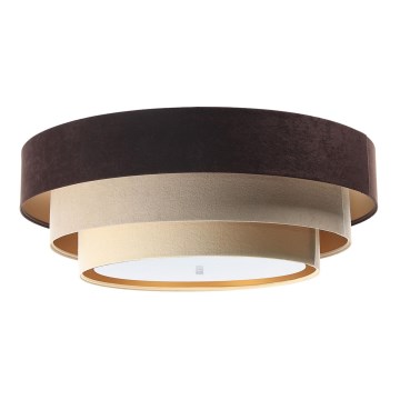 Ceiling light TRINITI 2xE27/60W/230V brown/beige/gold