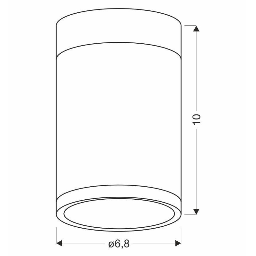 Ceiling light TUBA GU10/15W/230V