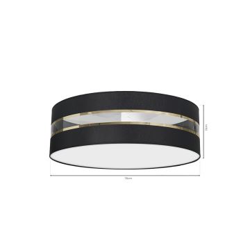 Ceiling light ULTIMO 3xE27/60W/230V black