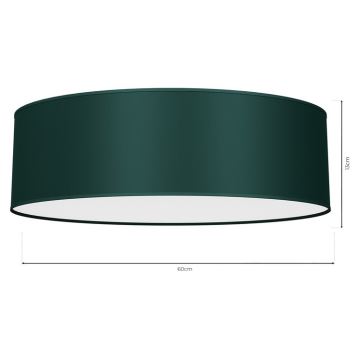 Ceiling light VERDE 3xE27/60W/230V d. 60 cm green