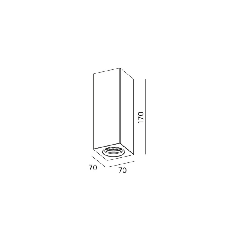 Ceiling spotlight CELLO 1xGU10/35W/230V