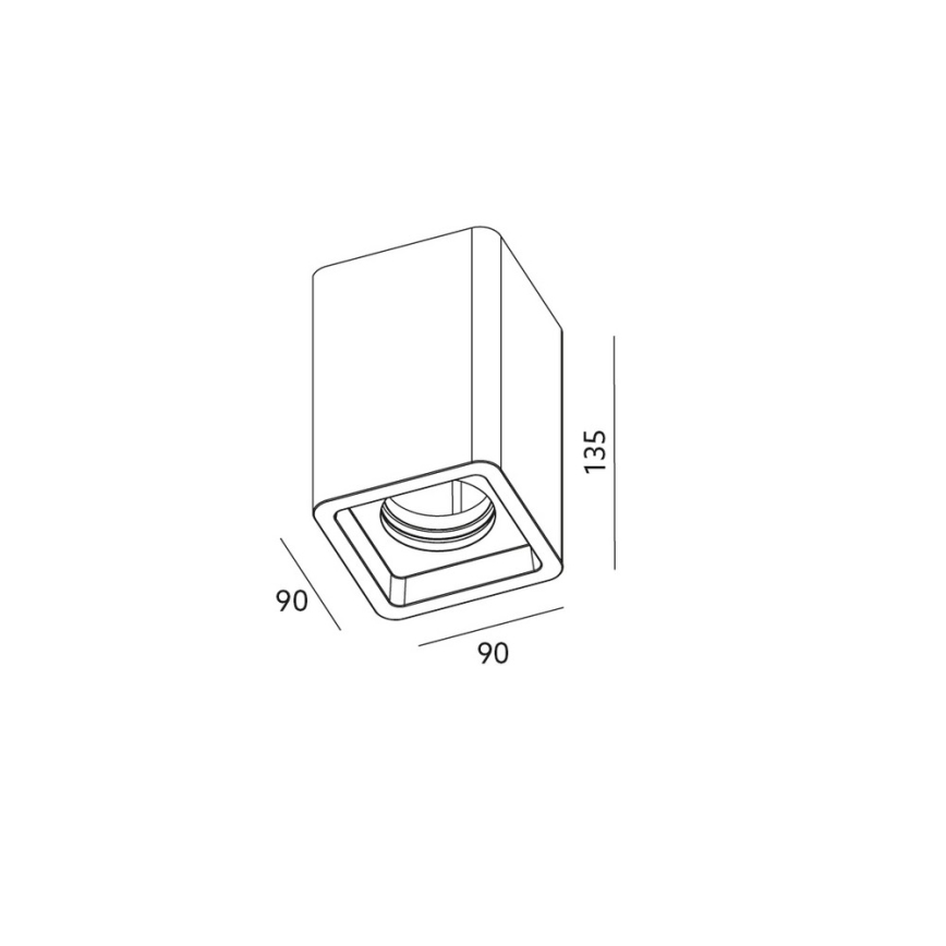 Ceiling spotlight NAOS 1xGU10/35W/230V