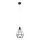 Chandelier KARO 1xE27/60W/230V black