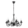 Chandelier on a chain DONATO 6xE14/40W/230V black