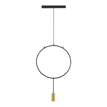 Chandelier on a string ARCADE 1xGU10/5W/230V black/golden