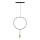 Chandelier on a string ARCADE 1xGU10/5W/230V black/golden