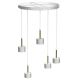 Chandelier on a string ARENA 5xGX53/11W/230V white/gold