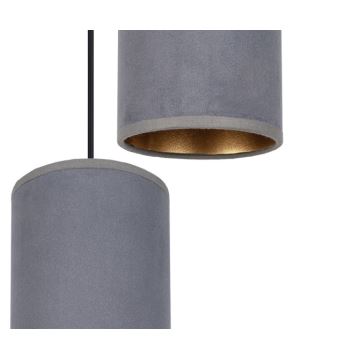 Chandelier on a string AVALO 3xE27/60W/230V d. 35 cm grey