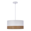 Chandelier on a string BIANCO 1xE27/40W/230V white/brown
