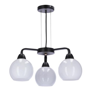 Chandelier on a string CALDERA 3xE27/60W/230V black