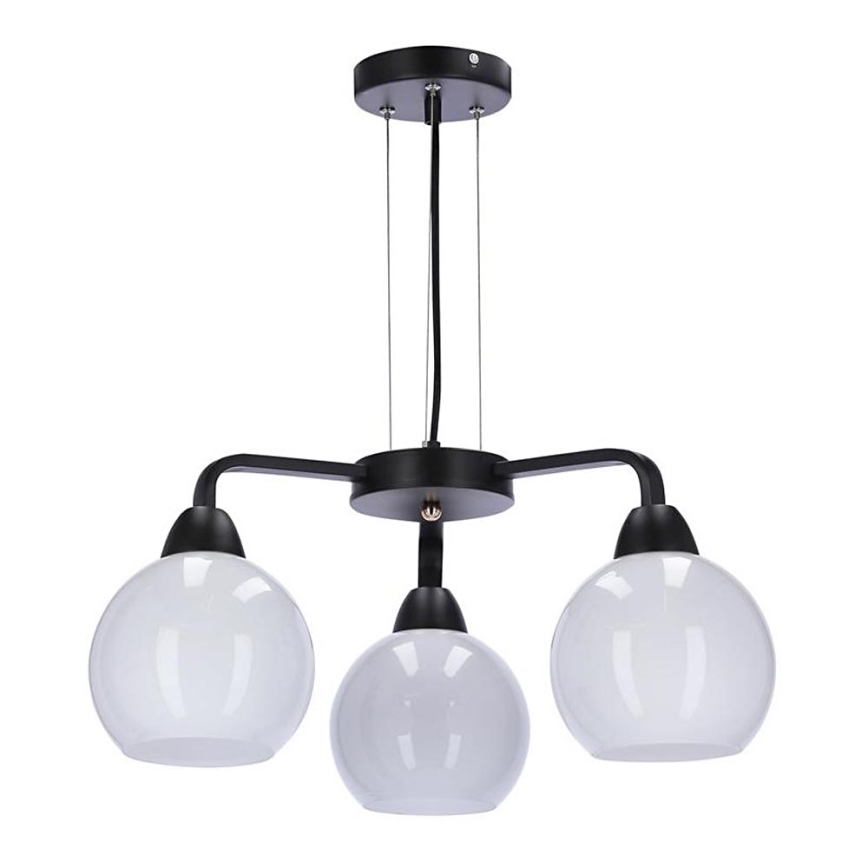 Chandelier on a string CALDERA 3xE27/60W/230V black