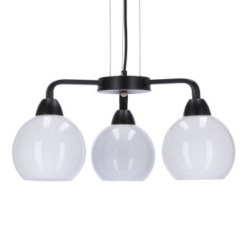 Chandelier on a string CALDERA 3xE27/60W/230V black