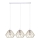 Chandelier on a string CEED GOLD 3xE27/60W/230V white/gold