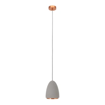 Chandelier on a string CONCRETE 1xGU10/5W/230V grey/copper