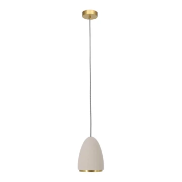 Chandelier on a string CONCRETE 1xGU10/5W/230V grey/golden