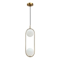 Chandelier on a string CORDEL 2xG9/28W/230V gold