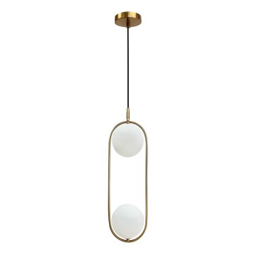 Chandelier on a string CORDEL 2xG9/28W/230V gold