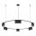 Chandelier on a string GENESIS 15xGU10/8W/230V black