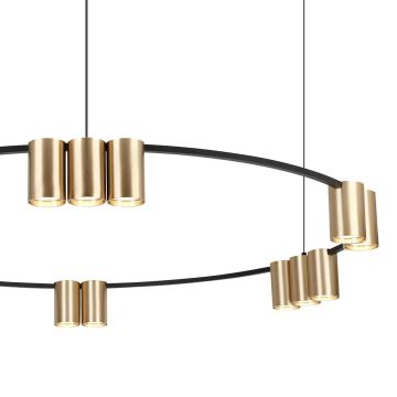 Chandelier on a string GENESIS 15xGU10/8W/230V gold