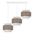 Chandelier on a string JUTA 3xE27/40W/230V brown/white