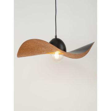 Chandelier on a string KAPELLO 1xE27/60W/230V d. 55 cm black/copper