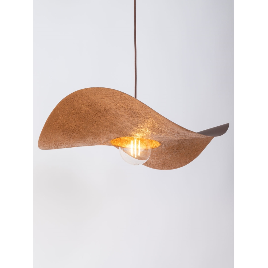 Chandelier on a string KAPELLO 1xE27/60W/230V d. 55 cm brown/copper