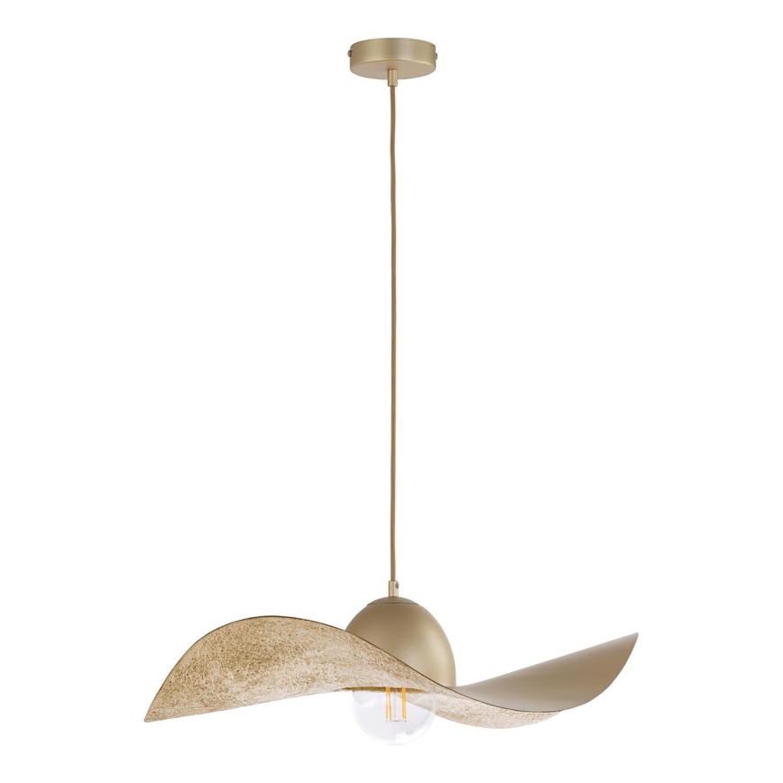 Chandelier on a string KAPELLO 1xE27/60W/230V d. 55 cm gold