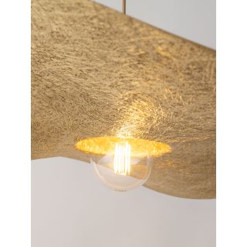 Chandelier on a string KAPELLO 1xE27/60W/230V d. 55 cm gold