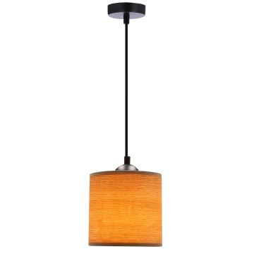 Chandelier on a string LEGNO 1xE27/40W/230V d. 15 cm brown