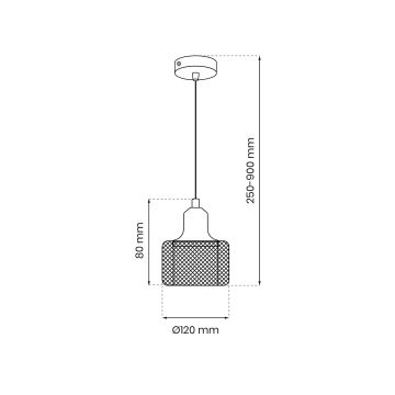 Chandelier on a string LUMI 1xG9/8W/230V